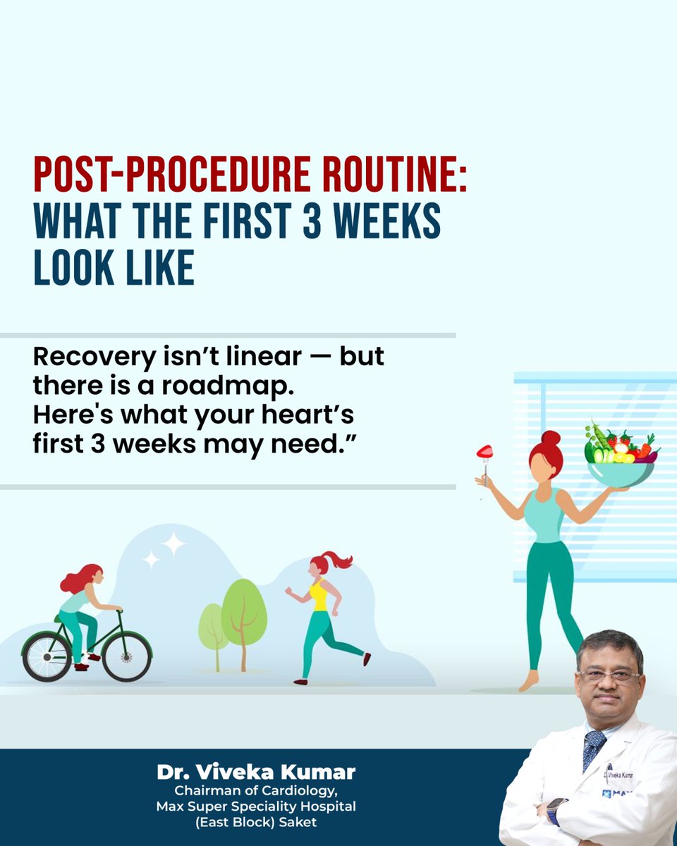 Dr_Vivekakumar's tweet image. Your Heart’s Recovery Roadmap: The First 3 Weeks After a Procedure

Contact:- +918802024222

#hearthealth #cardiacrecovery #postprocedureroutine #heartcare #healthylifestyle #cardiologycare #maxhospitalsaket #heartspecialist #drvivekakumar #cardiologist #cardiologistdelhi