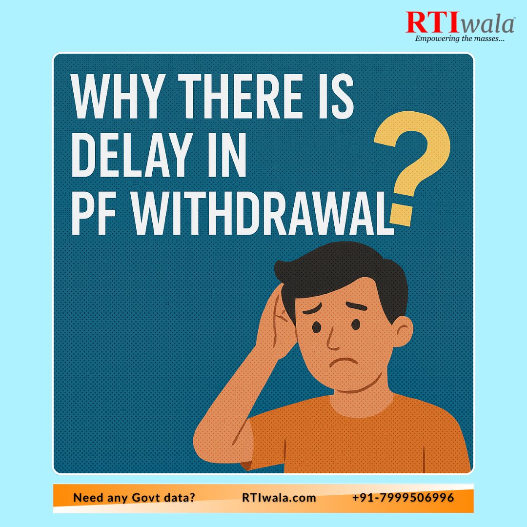 rtiwalaofficial's tweet image. 💼 Why There Is Delay in PF Withdrawal — Know the Real Reasons &amp;amp; Solutions

🔗 Read Full Guide: rtiwala.com/content/why-th… now!

📞 Facing long PF delays? File an Online RTI with RTIwala to know your file status officially.

 ☎️ +91-7999-50-6996 now!

#RTIwala #OnlineRTI #RTIIndia
