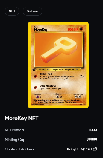 Hướng Dẫn Săn NFT "MoreKey" và Role từ <a href="/moremarketsxyz/">MoreMarkets</a> 

Huy động vốn: Hơn $13 Triệu USD từ các quỹ hàng đầu: Electric Capital, Fabric Ventures, Robot Ventures, và nhiều quỹ khác.

B1: Nhiệm vụ Galxe và nhận Morekey
+app.galxe.com/quest/nufflela… 
B2: Nhận Role Morekey