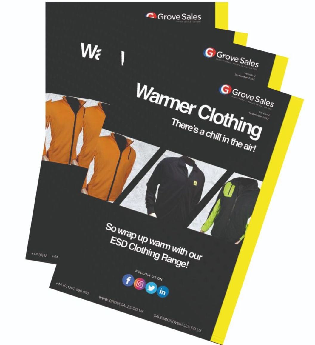 GroveSales's tweet photo. 🥶🥶ESD Warmer Clothing Range 🥶🥶 - https://t.co/mbmvfVJVwu https://t.co/8dUqBnxA1q