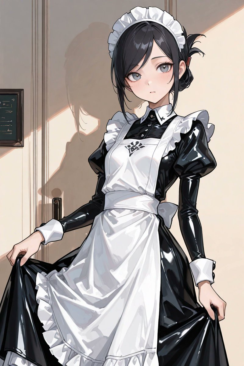 Maid outfit 
 
#rubii #rubiiai #Alart #Alchat #prompt #AIgirl #AnimeArt #anime_girls #maidcosplay #maid #cutegirl