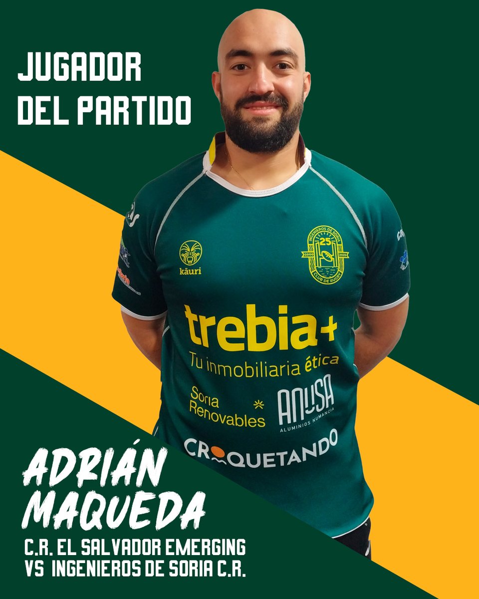 💪 Buen test para el Ingenieros de Soria ante El Salvador Emerging <a href="/Chami_Rugby/">Club de Rugby El Salvador🏉</a> , líder de la liga castellano-leonesa.
Gran primera parte (19-19) y buenas sensaciones pese al 43-26 final.
Más info: rugbysoria.es/el-ingenieros-…