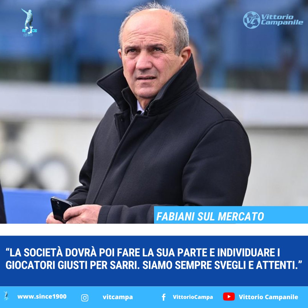 ⚪🔵 Fabiani parla del mercato della Lazio:
“Il calcio non è una scienza esatta. Con Sarri valuteremo chi uscirà e la società farà la sua parte. Siamo sempre svegli e attenti.”

#Lazio #Fabiani #Sarri #MercatoLazio #SerieA #ForzaLazio #SSLAZIO #Provedel #Calciomercato #Formello