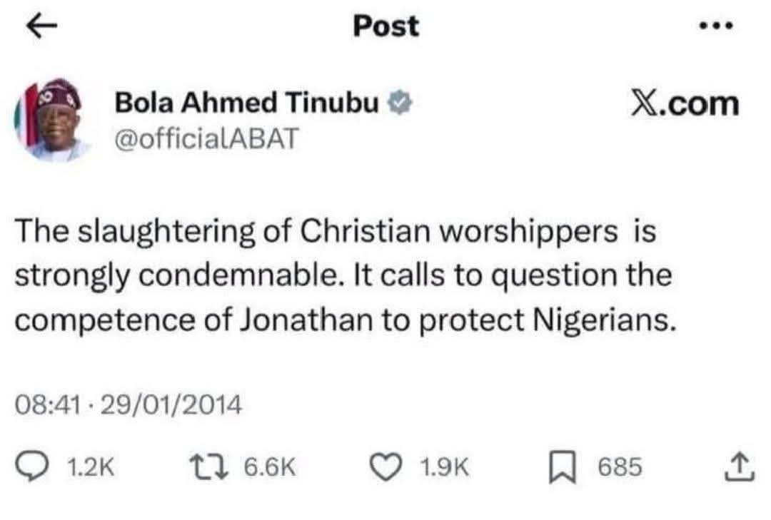 President Bola Ahmed Tinubu tweet 2014
<a href="/officialABAT/">Bola Ahmed Tinubu</a> 
<a href="/ARISEtv/">ARISE NEWS</a> 
<a href="/channelstv/">Channels Television</a> 
<a href="/VOANews/">Voice of America</a>