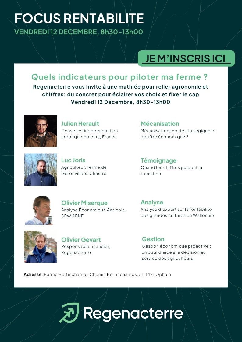 "Difficile de voir vert quand on est dans le rouge » Quels indicateurs pour relier agronomie et rentabilité ? Quel cap de transition viser ?
Inscription: lnkd.in/eFAUbgXk