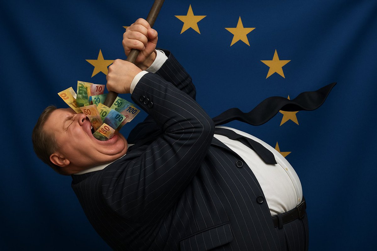 Was geschieht eigentlich mit unserem Geld, wenn wir den Bilateralen III zustimmen? #EU #Schweiz #Bilaterale #NoQueen #Unterwerfungsvertrag #Kolonialvertrag #Verschuldungsunion #Verschwendungsunion. Wer der EU seine Stimme gibt, hat nachher keine mehr. #FremdeRichter