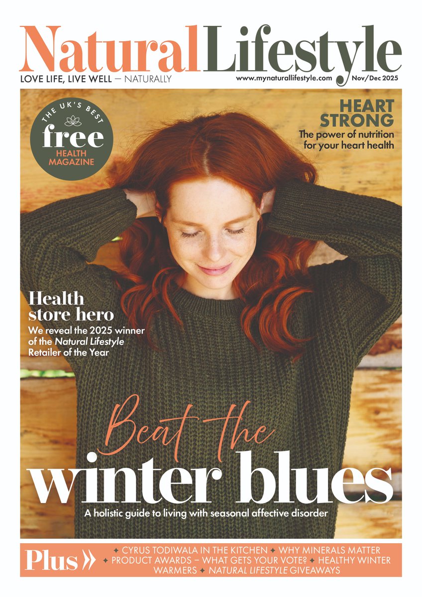 Our Nov/Dec issue is out now😍 Read free online at mynaturallifestyle.co.uk/flipbook/novem… 

Featuring: 
👉Beat the winter blues
👉Nutrition for heart health 
👉Guide to essential minerals
👉Lowdown on echinacea
PLUS we reveal the winner of the 2025 Retailer of the Year award 🥳🏆