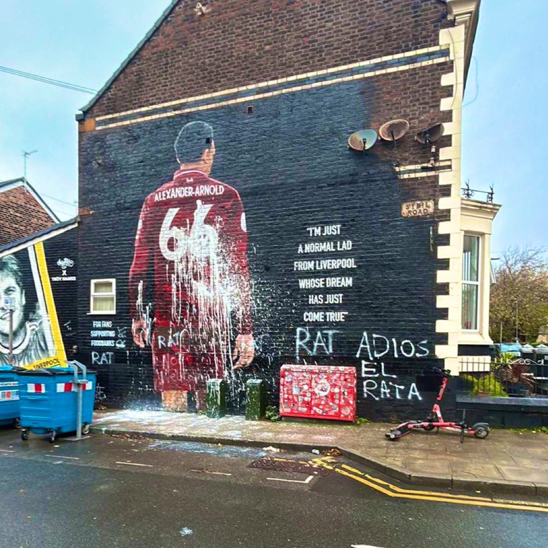 Trent’s mural this morning 👀
