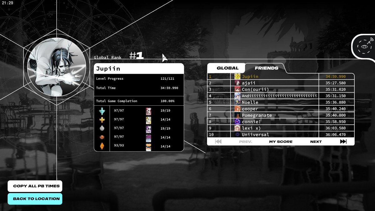 I've had such an insane time with Neon White, it's unbelievable that I can say that i'm the first to break the 35 minute barrier. Thank you to everyone who's supported me along the way!
