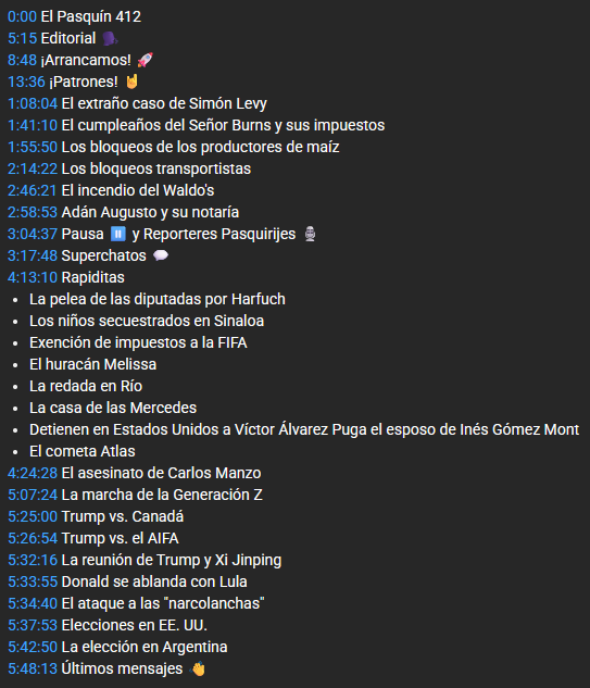 Por si te lo perdiste

¡¡¡Ya se encuentra disponible el Pasquín 412!!!
¿Dónde?
En todos lados, hasta en el cereal