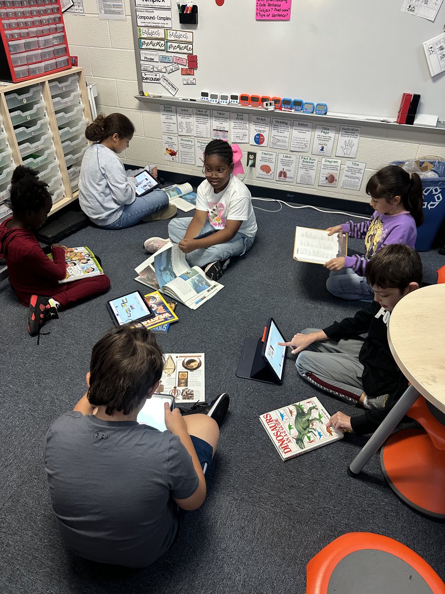 Ms. Disney and Ms. Rover’s class are exploring text features in depth and proudly showcasing what they’ve learned so far!