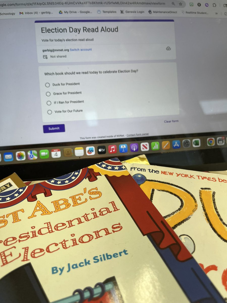 "Voting is as much an emotional act as it is an intellectual one." 3G voting for Election Day read aloud <a href="/ClosterSchools/">Closter Schools</a> #ElectionDay