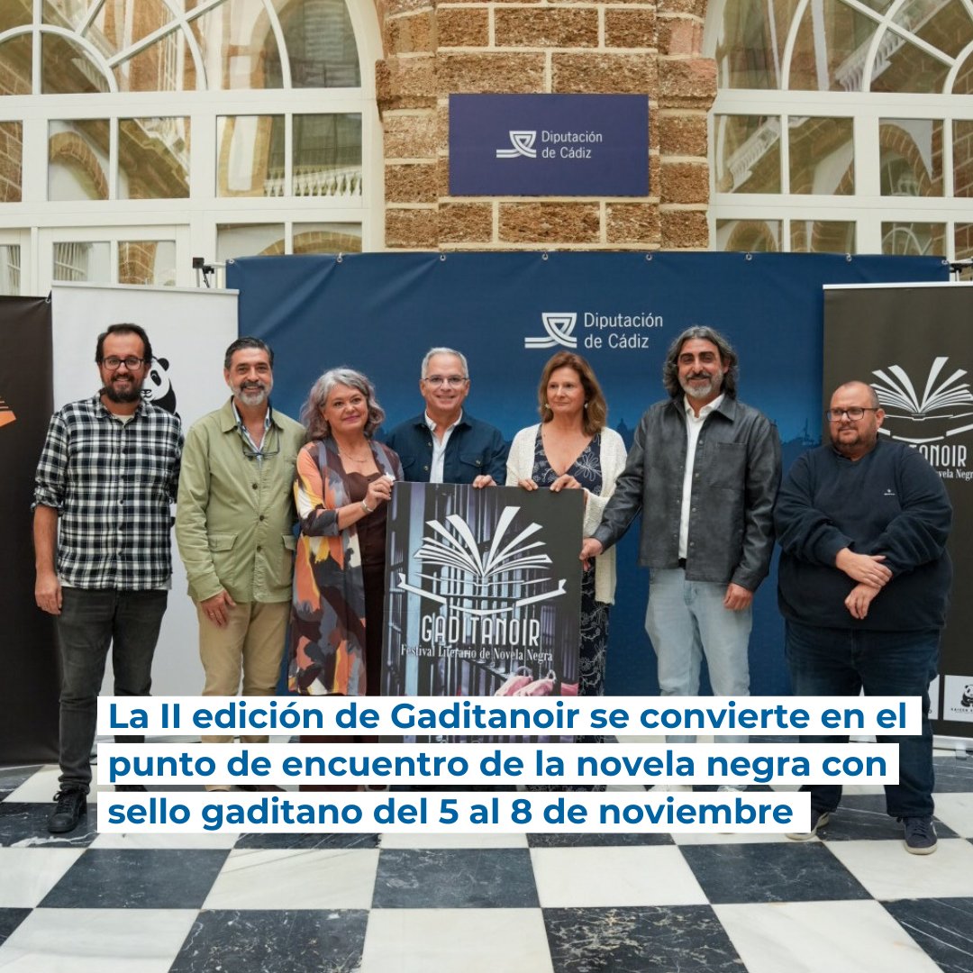 🖤 Cádiz acoge la II edición de Gaditanoir, el Festival Literario de Novela Negra que se celebra del 5 al 8 de noviembre en la Casa de Iberoamérica.