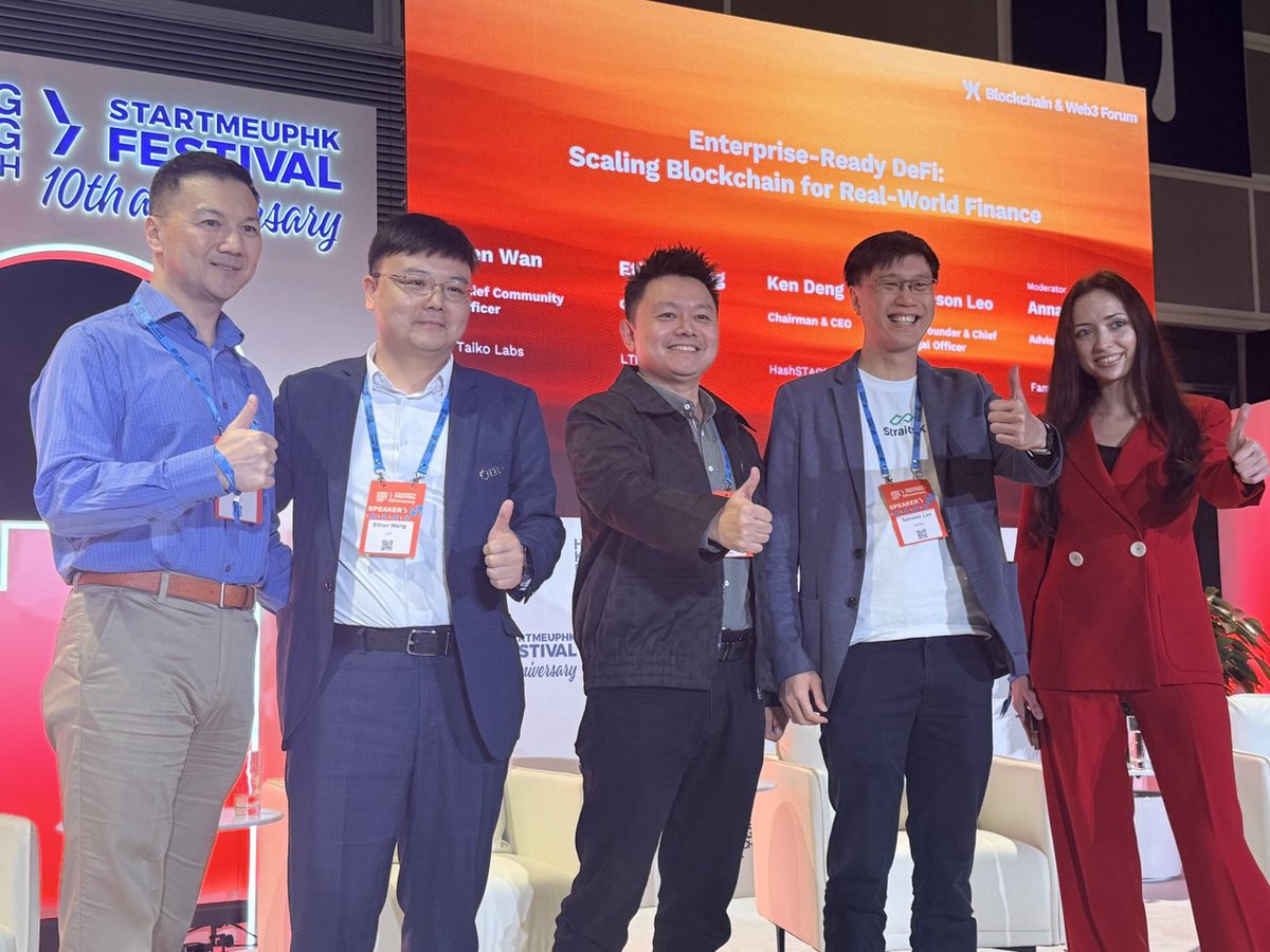 Our CCO <a href="/odesium/">Ben</a> spoke at <a href="/HongKongFinTech/">HongKongFinTech</a> on the Enterprise-Ready DeFi: Scaling Blockchain for Real-World Finance panel, sharing how we’re bringing the world on-chain and taking crypto adoption to the next level.

Institutions and users are moving on-chain and we’re ready. 🥁