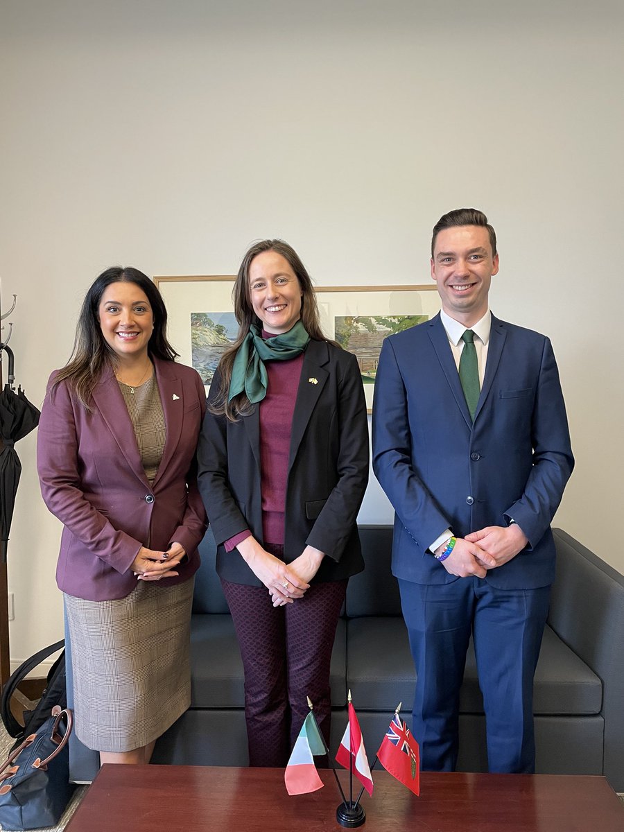 I was delighted to meet with the Chiefs of Protocol of both the City of Toronto and the Province of Ontario recently. Looking forward to working with <a href="/ONgov/">Ontario Government</a> and <a href="/cityoftoronto/">City of Toronto 🇨🇦</a> to advance 🇮🇪-🇨🇦relations!