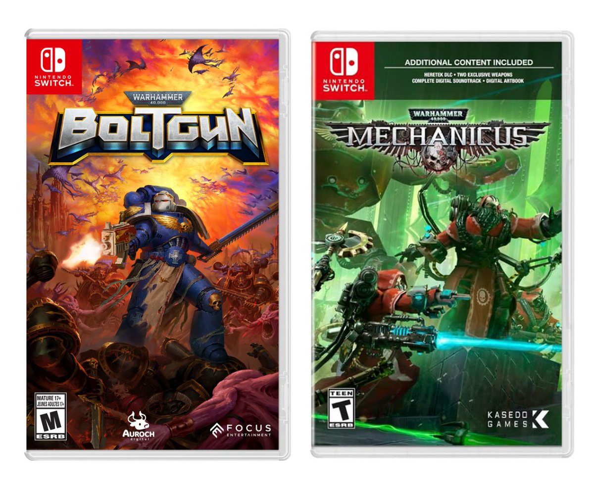 Warhammer 40,000: Boltgun & 40,000: Mechanicus Nintendo Switch are back in  stock at VGP! 👉https://t.co/RfCzvJWTWP Bolt: $54.99 / 39.99 USD Mech:  $39.99 / 28.99 USD - Enjoy Free shipping when you spend $75 / 55 USD
