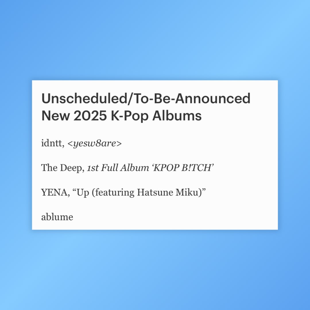 ablumeworld's tweet image. [📰] ablume was included in a forbes article about upcoming releases this year! 

🔗 forbes.com/sites/jeffbenj…

#ablume #어블룸