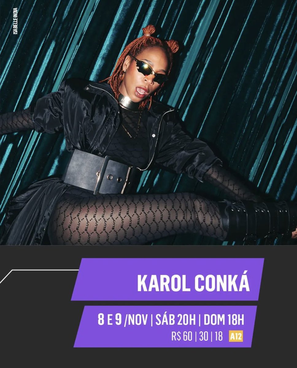 Agenda 
No sábado e domingo dias 08 e 09 de Novembro tem @karolconka no <a href="/sesc24demaio/">Sesc 24 de Maio</a> 

#agenda #karolconká #sesc24demaio