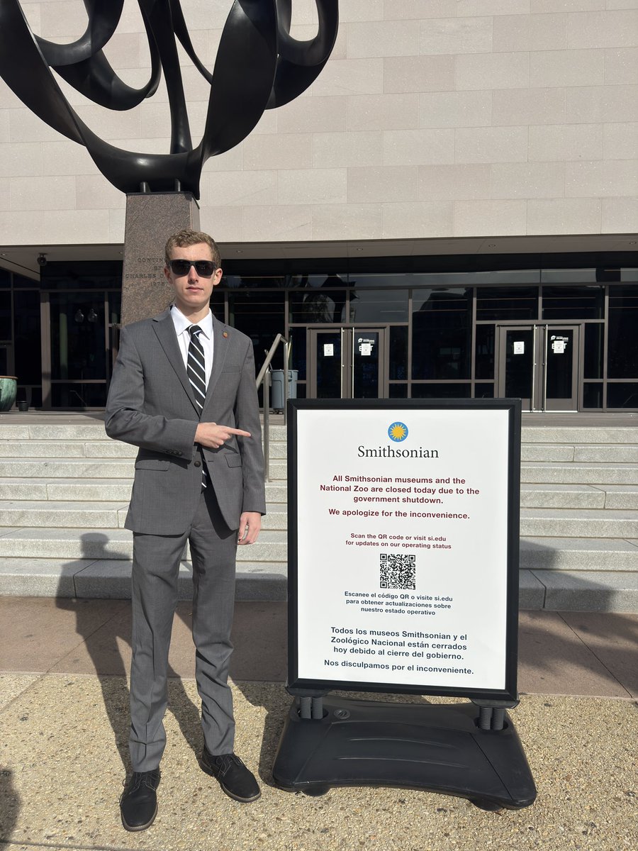 Here in DC, but we can’t get in because of the Shumer Shutdown, very SAD!!