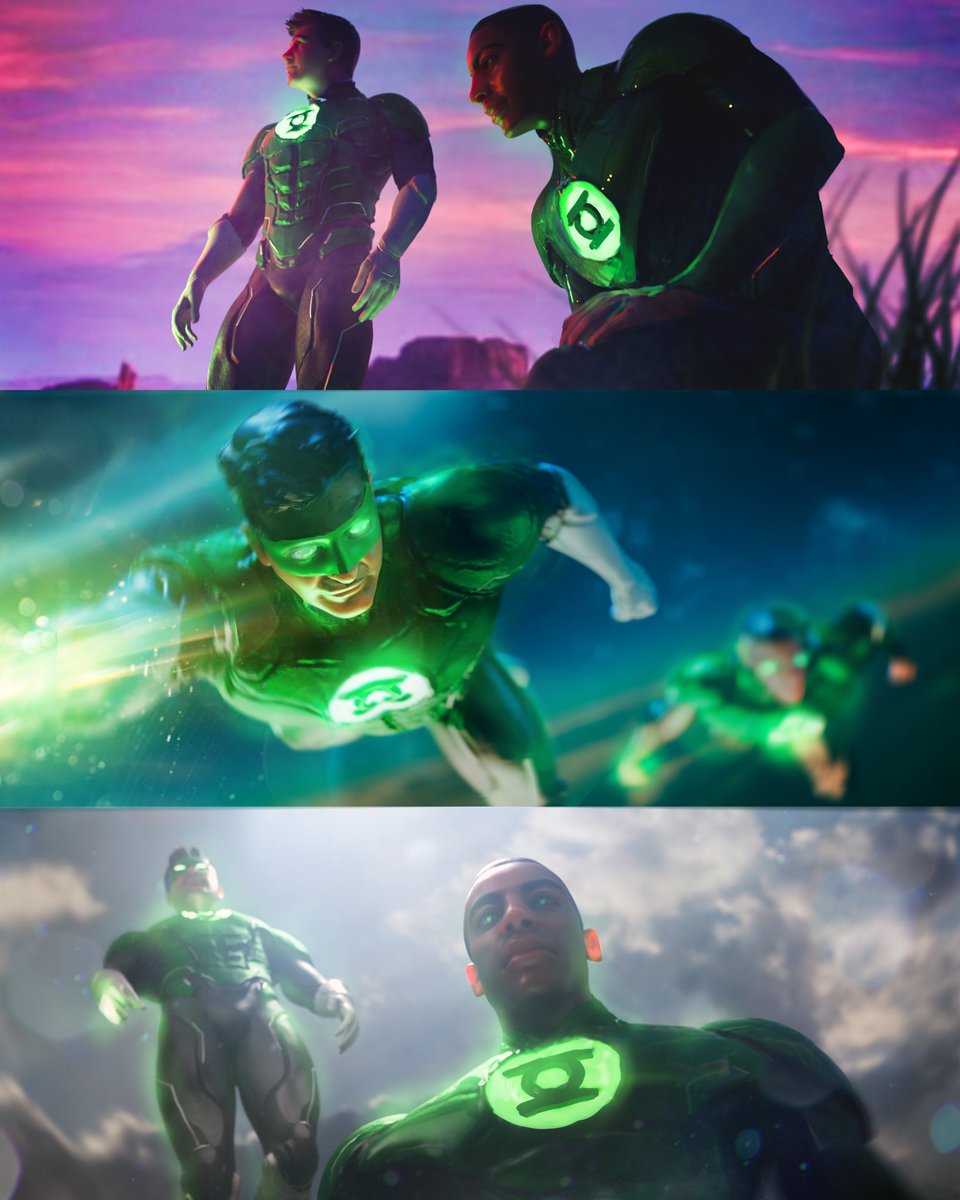 EverythingDCU_'s tweet image. ‘LANTERNS’ showrunner Chris Mundy says John Stewart’s construct powers are “based in creativity,”while Hal Jordan “just wants to hit everything with a big green fist.”