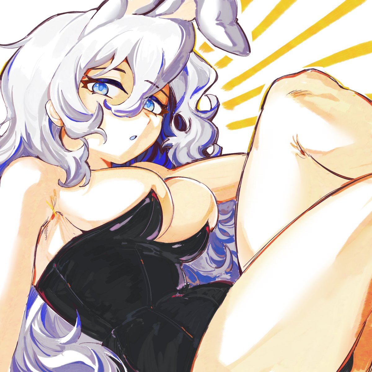 遲到萬聖節兔女郎 #oc