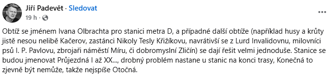 LiborFus's tweet image. Umírám smíchy z dnešního @padevetjiri. Budeme to s těmi ulicemi a stanicemi mít ještě složité. Je to vlastně jen o tom, kam sahá vaše znalost historie. #Želivského