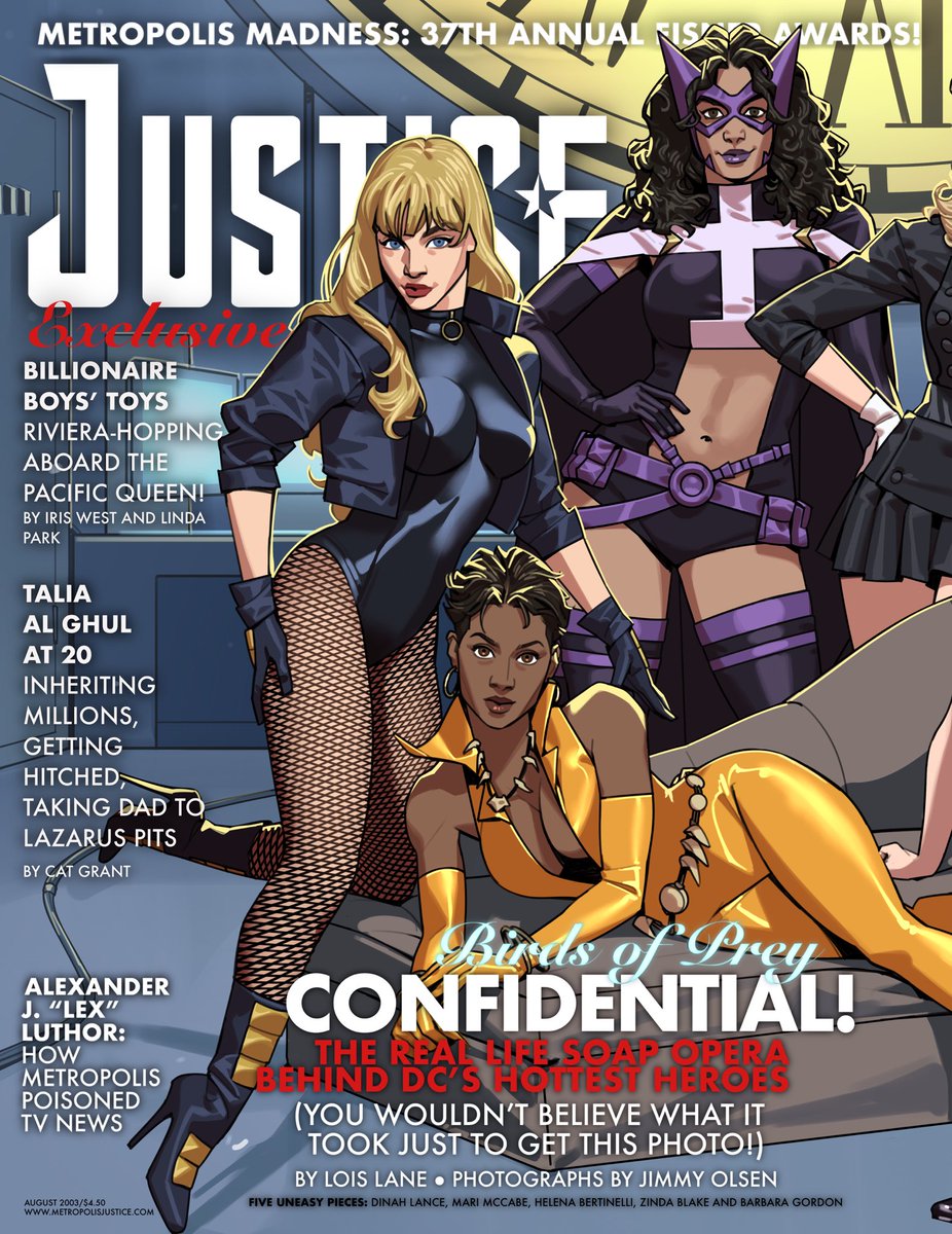 TBT: That Time Birds of Prey Was on the Cover of Justice Magazine

Photographed by <a href="/daxramires/">Dax’s art twidder / #HOLAESCOLTA2025 - A1 🦆🦆🦆</a>