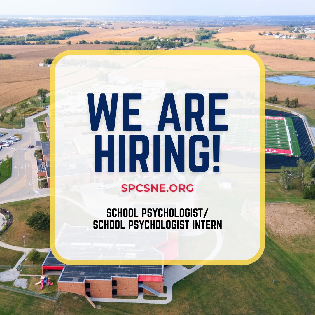 SpringfieldPV's tweet image. We are seeking a dedicated School Psychologist to join our team. This position plays a vital role in supporting students’ academic, social, and emotional success through collaboration, leadership, and data-driven practices. Learn more and apply here: springfieldplatteview.schoolspring.com