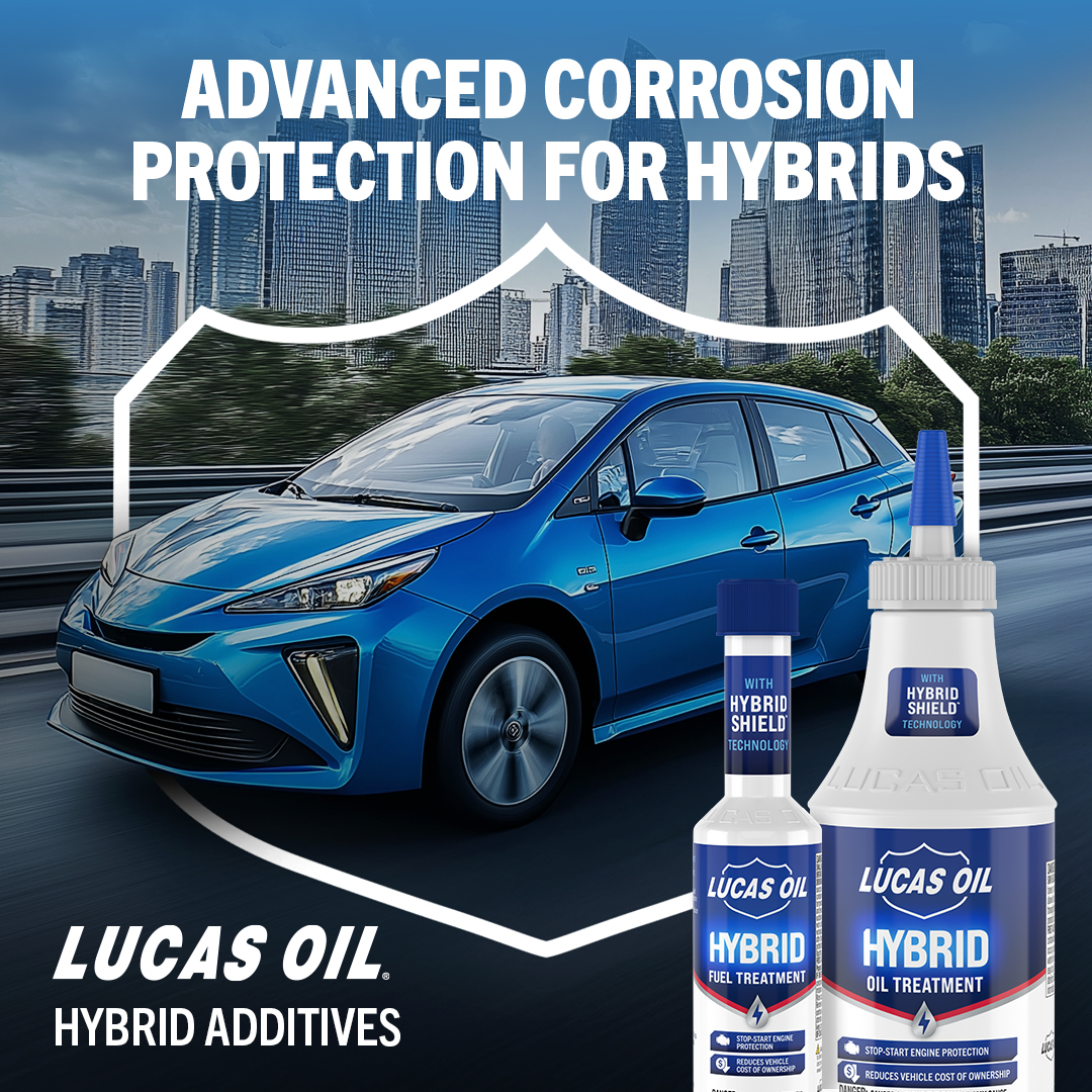 Lucas_Oil's tweet photo. We’re thrilled to introduce our first-ever product line made exclusively for hybrid vehicles:
https://t.co/SHj8NglOik
 
✨ Hybrid Oil Treatment
⚡ Hybrid Fuel Treatment
Both powered by our cutting-edge HybridShield™ Technology
 
Come see both products in person at the 2025 AAPEX Show.  Visit the Lucas Oil Products booth #A1634 and check them out in the AAPEX New Product Showcase!
 
🛒 Now available on Amazon!