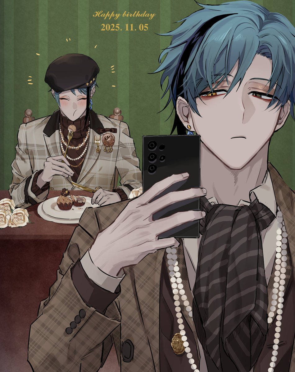 ╭━━━━━━━━━━╮ 
&lt;   쟤가 내 거 다 뺏어먹음
╰━━━━━━━━━━╯
#リーチ兄弟誕生祭2025
#フロイド・リーチ誕生祭2025
#ジェイド・リーチ誕生祭2025
#리치들_생일축하해_😍😍💞