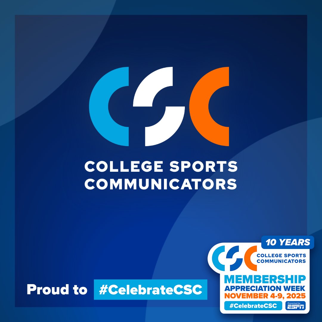 It’s time ⏰to #CelebrateCSC! 

Join the celebration by finding resources and templates at CSCommunicators.com/CelebrateCSC 

Remember to tag <a href="/CollSportsComm/">College Sports Communicators</a> and use the hashtag!