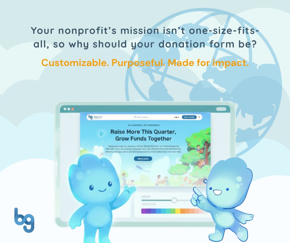 Your nonprofit’s mission isn’t one-size-fits-all—so why should your donation form be?

At Better Giving, you can design donation experiences that look and feel like your mission.
Customizable. Purposeful. Made for impact.

➡ Create yours: loom.ly/1oE2hvg