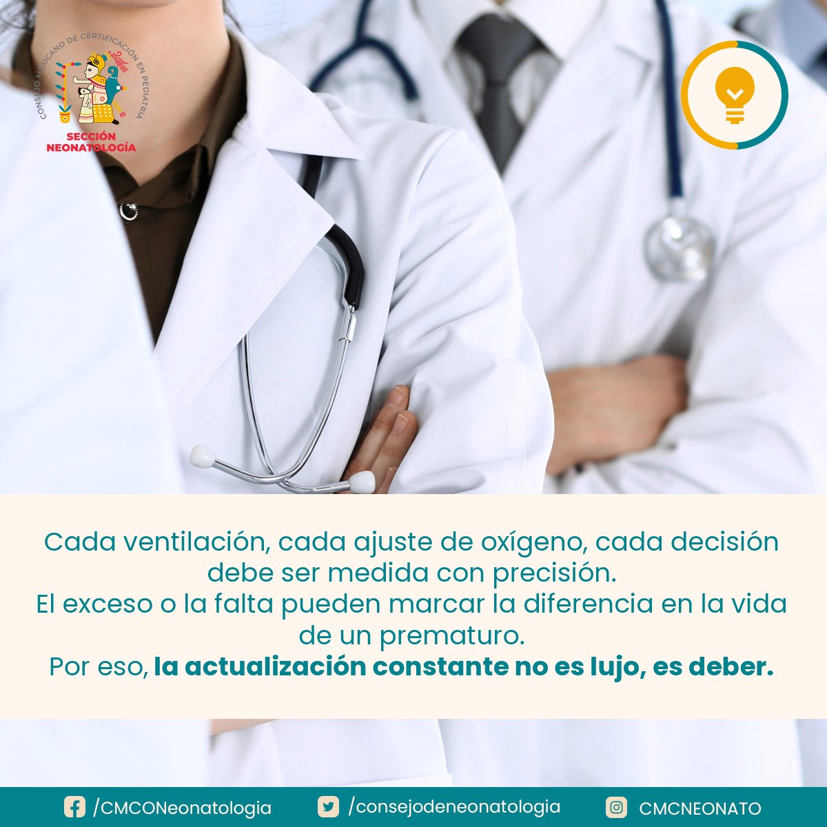 El Consejo Mexicano de Certificación en Pediatría Sección Neonatología respalda a quienes hacen de la precisión una forma de cuidado.