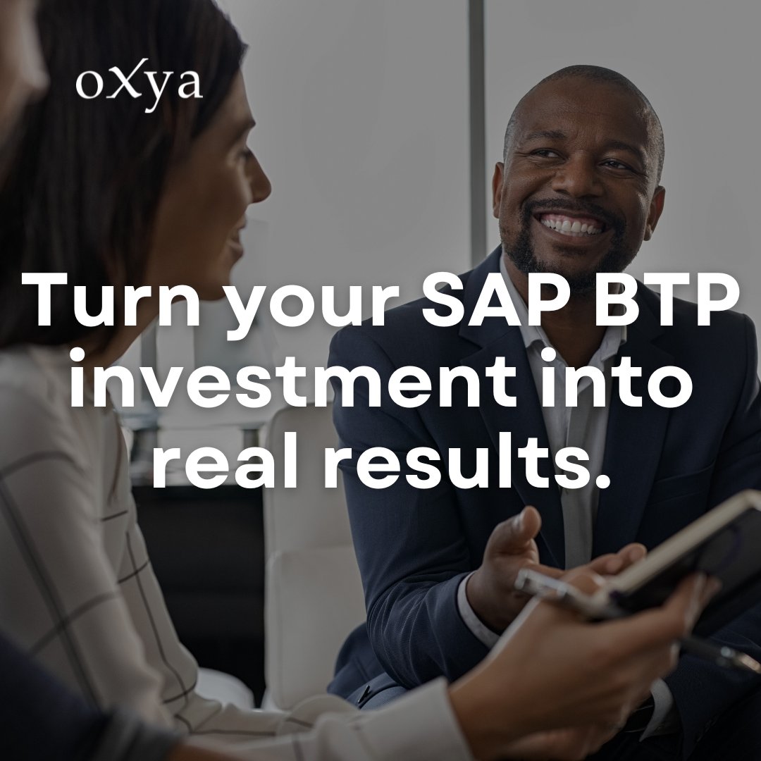oXya_Global's tweet image. oXya combines deep technical expertise with hands-on experience to help you innovate faster—without losing control of cost, security, or scale.

Partner with oXya: oxya.com/services/sap-b…

#SAPBTP #oXya #SAPInnovation #CloudSolutions #SAPExperts #EnterpriseTech