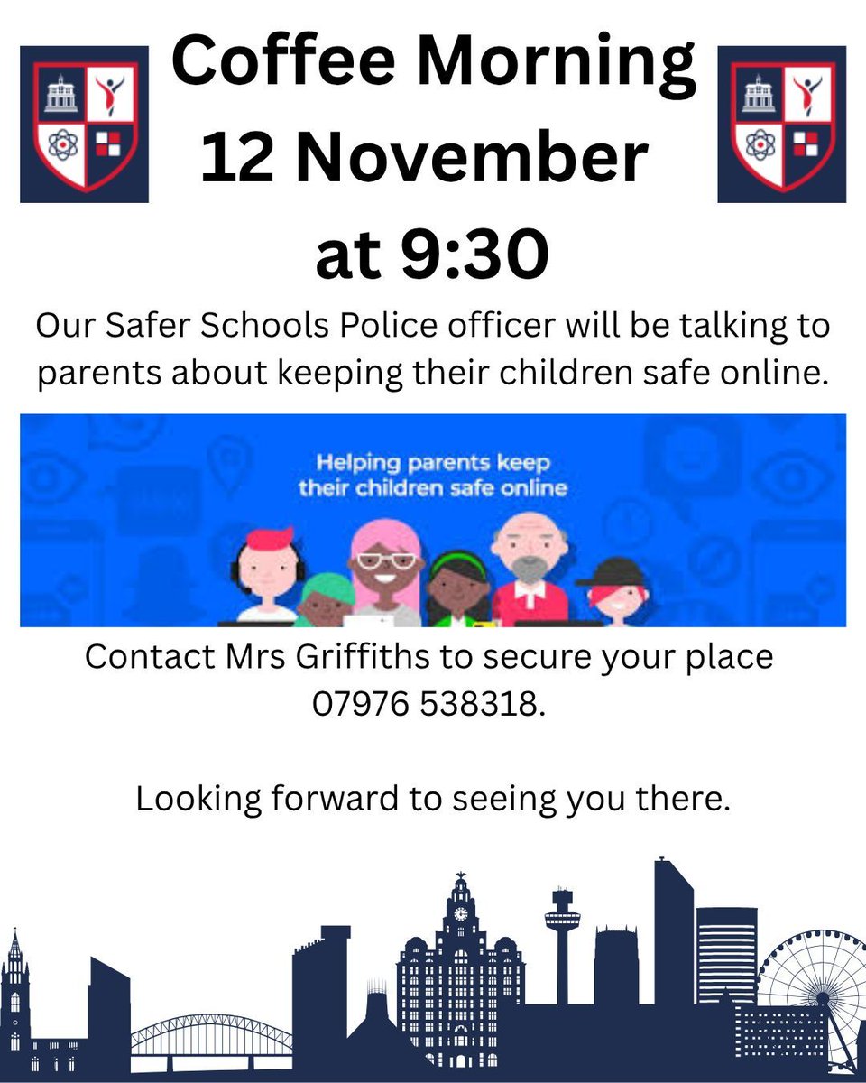 We warmly invite you to attend our forthcoming parent meeting scheduled for November 12th at 9:30 AM. To secure your place, please reach out to Mrs. Griffiths at 07976 538318.