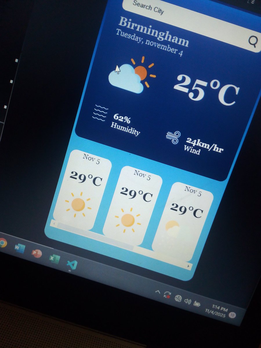 Sammieking117's tweet image. Every line of code adds up… still shaping this vision into reality 🚀
#BuildingInPublic #WebDev #FrontendJourney #CodeLife #DeveloperMindset #ProgressLoading #CreateAndConquer