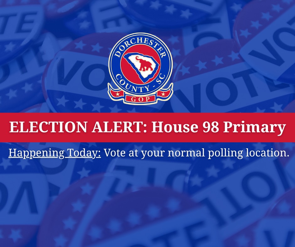 🚨 𝐒𝐏𝐄𝐂𝐈𝐀𝐋 𝐄𝐋𝐄𝐂𝐓𝐈𝐎𝐍 𝐀𝐋𝐄𝐑𝐓 – 𝐓𝐎𝐃𝐀𝐘, 𝐍𝐎𝐕 𝟒
South Carolina House District 98 Republican Primary
7:00 AM – 7:00 PM
Your vote today selects the GOP nominee who will face the Democrats in the January 6, 2026 Special General Election.
Candidates (listed