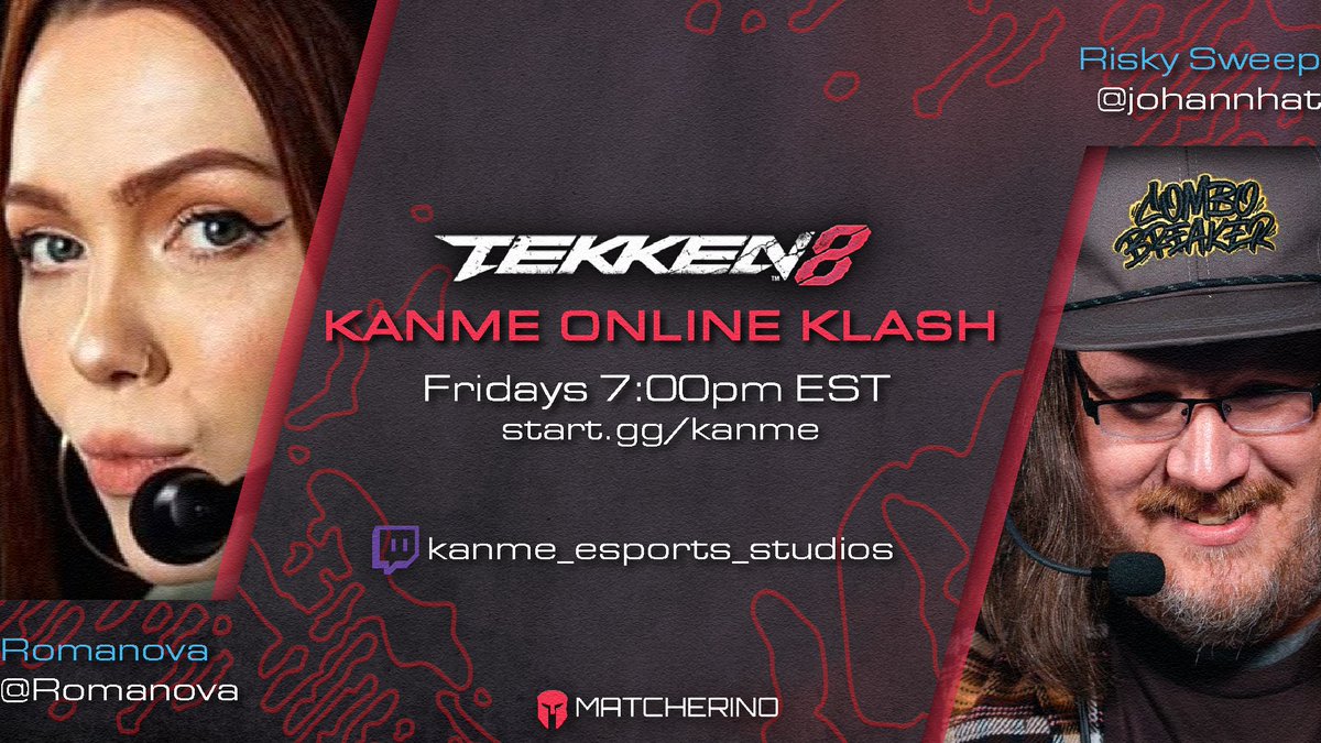 V_o_Ritual's tweet image. Your commentators for this Fridays’ Tekken bracket is Romanova and Risky Sweep! 

Sign up Matcherino Stream Link and prize is below! Check-ins are from 6:00 PM to 6:30 PM EST and tournament starts at 7:00 PM EST.

1st place gets a pair of DreamHack ATL Zenni glasses for gaming!