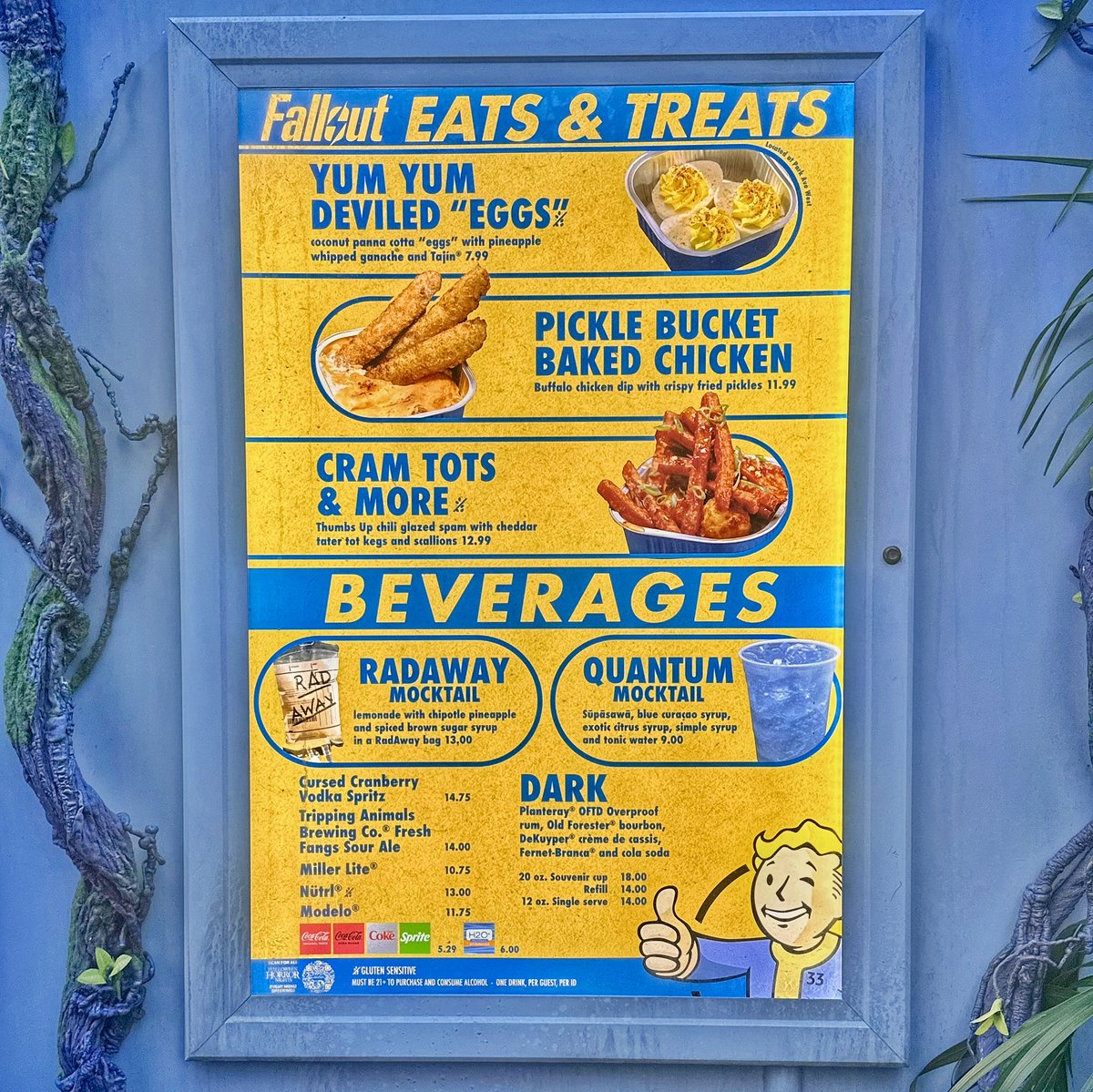 TuckBeck's tweet image. I don’t want to set the world on fire, I just want Fallout themed food at @UniversalORL year round. 🤤❤️❤️
.
God I miss @HorrorNightsORL 😭😭😭
.
#UniversalStudiosBlogger #Fallout 
#HalloweenHorrorNights #HHN34
#UniversalStudios #Halloween 🎃