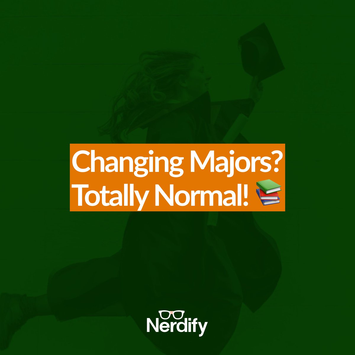 GoNerdify's tweet image. Most college students in the U.S. change their major at least once before graduation. Figuring out what you love takes time – and that’s okay!
#nerdify #funfact