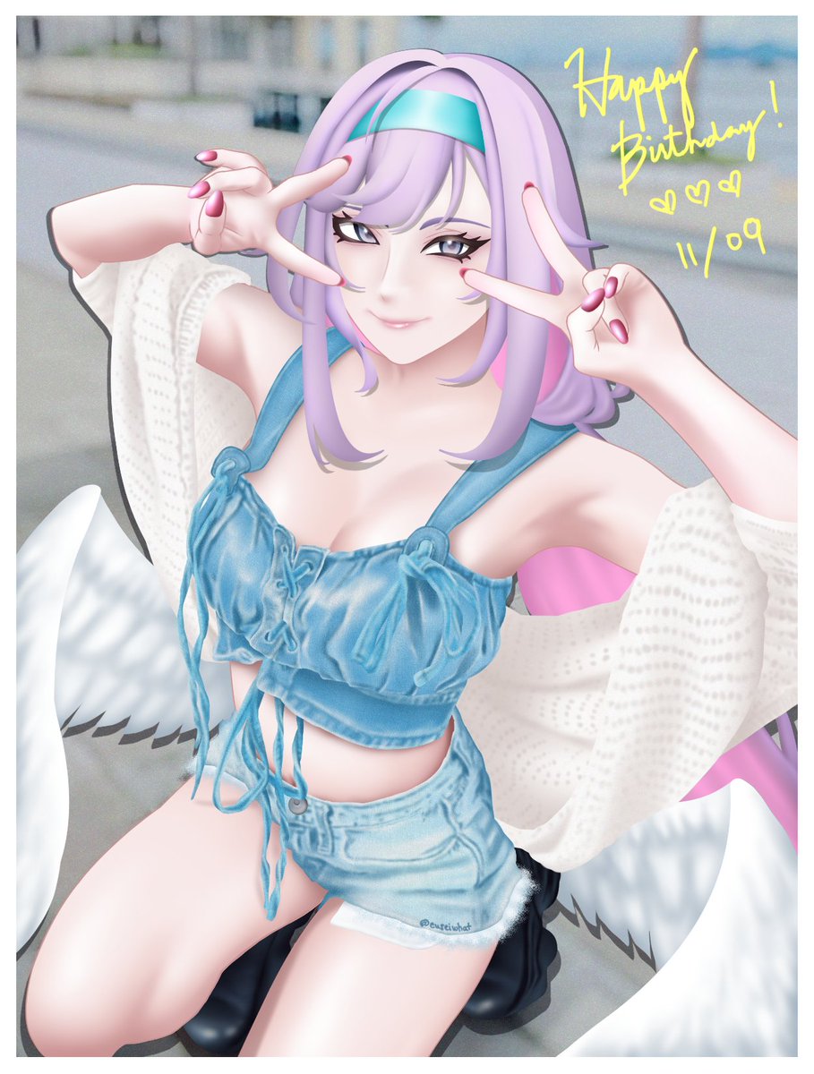 I was able to edit out the date, not sure if I'll be there on stream

💜💜hbd miss Rina💜💜

 #GalleRina