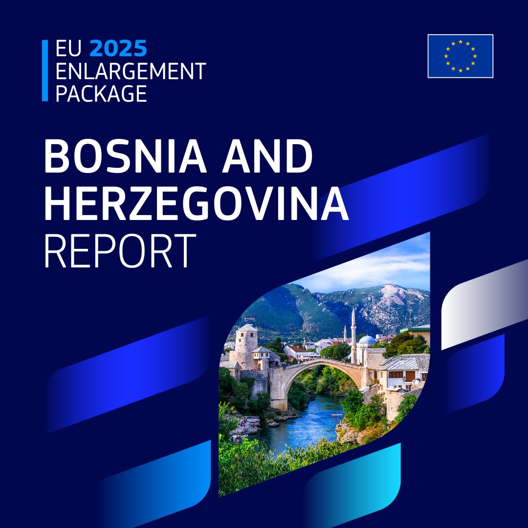 <a href="/EUAmbME/">EU in Montenegro 🇪🇺</a> <a href="/EUinAlbania/">EU in Albania</a> <a href="/EUDelegationUA/">EU in Ukraine</a> <a href="/EUinMoldova/">EU in the Republic of Moldova</a> <a href="/eusrbija/">EU u Srbiji</a> <a href="/AmbassadorEU/">EU Delegation to North Macedonia</a> Read the 2025 Bosnia and Herzegovina report: link.europa.eu/Qp7TkQ

To find out more about 🇪🇺🇧🇦 relations, explore the factsheet: link.europa.eu/mpBjQR
