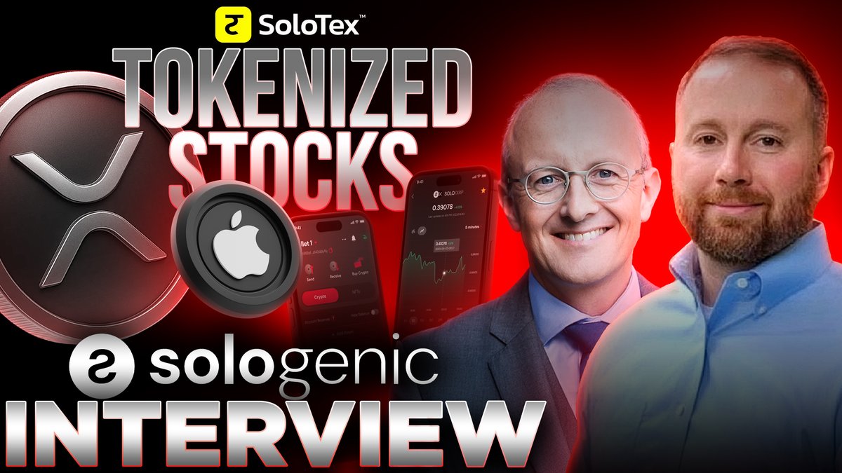 paulbarrontv's tweet photo. 🚨XRP DEX  @realSologenic is partnering with @texture_capital to Tokenize Stocks on @SoloTex_com
 
FULL INTERVIEW👉https://t.co/PEO8UhbaL0

@MikeMcC1uskey @_richjohnson https://t.co/OPTmy1ZQW6