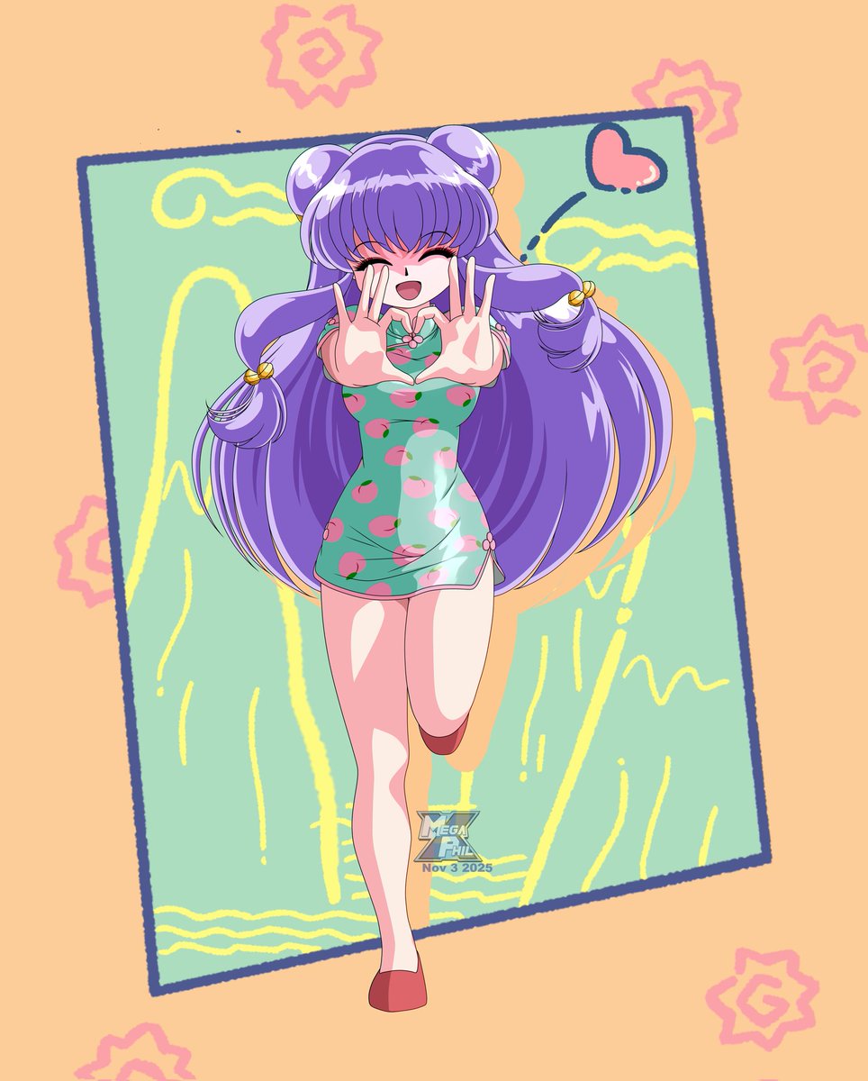 MegaPhilX's tweet photo. Her heart pose from the new anime season 2 ending ❤️ ☺️  #らんまアニメ https://t.co/SNJmnINNmt