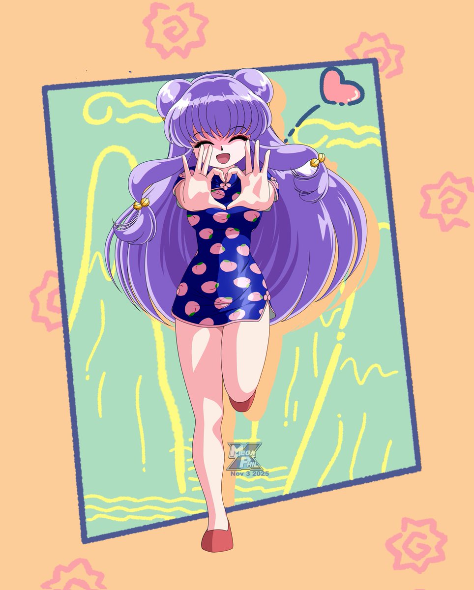 MegaPhilX's tweet photo. Her heart pose from the new anime season 2 ending ❤️ ☺️  #らんまアニメ https://t.co/SNJmnINNmt