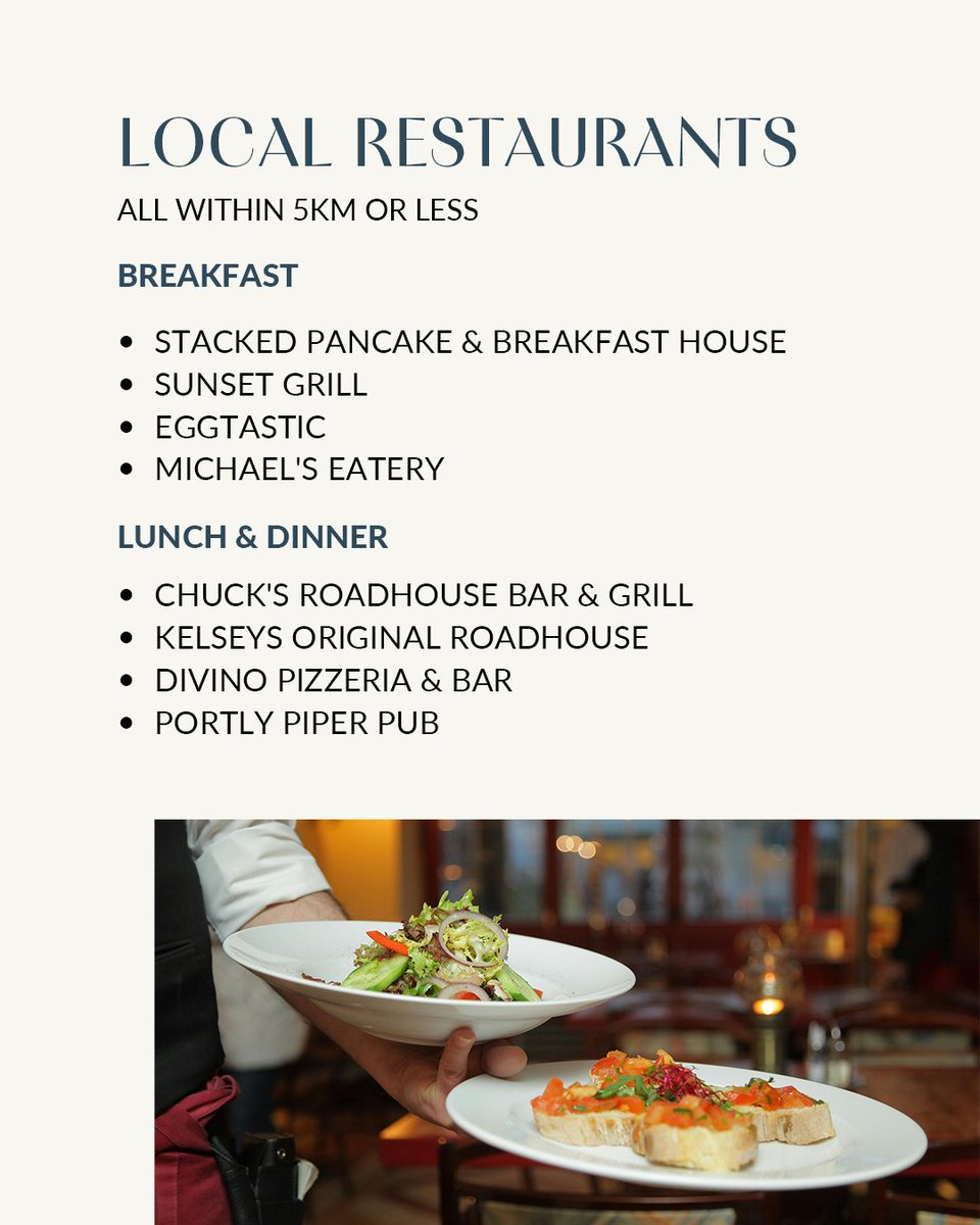 Discover the convenience and delight of having exceptional dining options within a mere 5-km radius of your home at ShoalPoint Landing. 

Register now for updates: theallistergroup.com