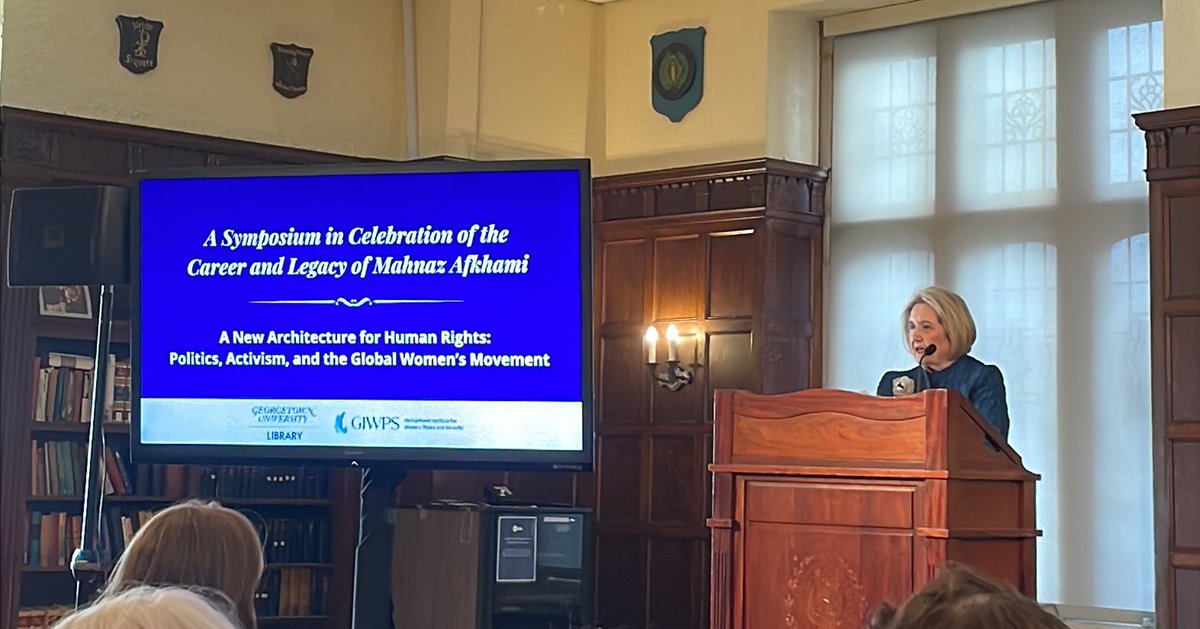 Ambassador <a href="/MelanneVerveer/">Melanne Verveer</a>’s opening remarks for the symposium in Celebration of the Career and Legacy of the trailblazer <a href="/MahnazAfkhami/">Mahnaz Afkhami</a>