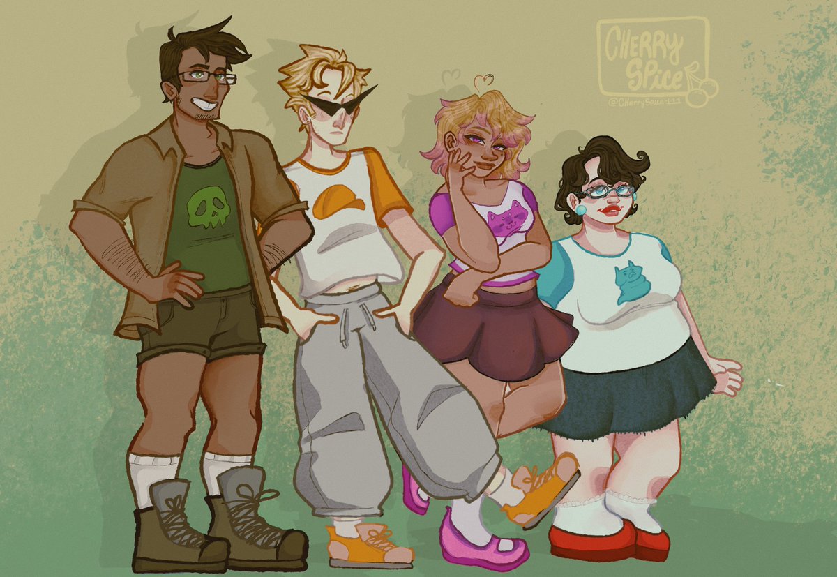 CherrySpice111's tweet photo. I'm having a creative homestuck renaissance!! ^D^ 
~
#homestuck #homestuckart #homestuckalphakids #homestuckfanart #alphakids #jakeenglish #dirkstrider #janecrocker #roxylalonde #homestuckfanart #fanart https://t.co/XfPRMIctLJ