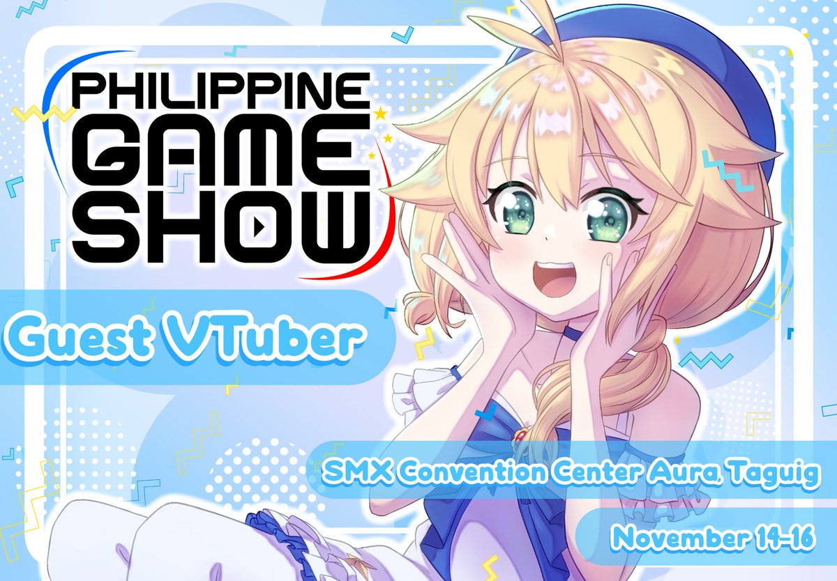 TsukasaVT's tweet image. Hey hey, everyone! I&apos;ve been invited to the #PhilippineGameShow as a guest VTuber!

Along with other amazing and talented VTubers, we&apos;ll be playing a game and it&apos;ll be lots of fun! Come and watch our collab live!

Nov 14–16 @ SM Aura
🎟️Tickets: pgs.com.ph 
#PGS2025