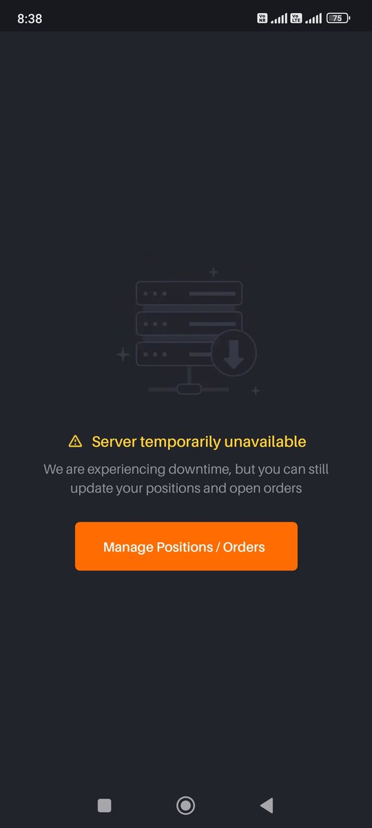 Chirag30480907's tweet image. What happened in #delta_exchange@Delta_Exchange Delta Exchange Server Crash #CryptoMarket #servercrash